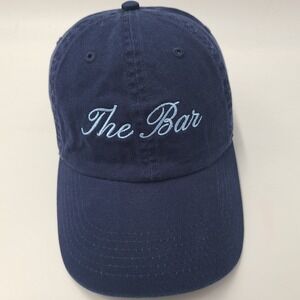 The Bar Hat Strapback (Fits‎ Small) Blue Script The End Casual Cotton Dad Men
